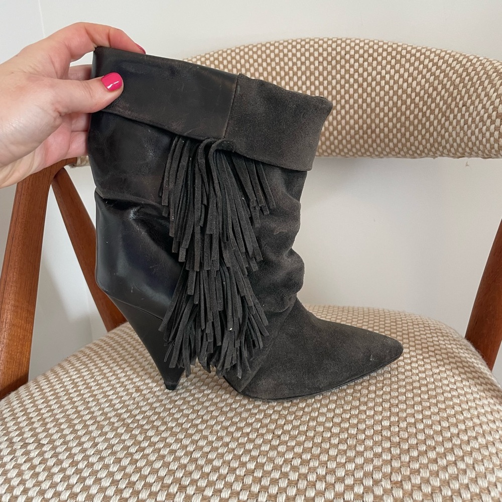 Isabel Marant for H&M Slouch boots w fringe!